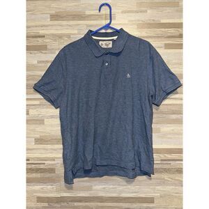 Penguin By Munsingwear Men's Blue Polo Shirt Heritage  Large #403